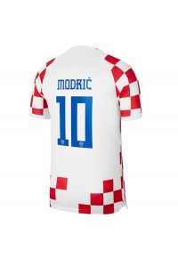 Kroatia Luka Modric #10 Fotballdrakt Hjemme Klær VM 2022 Korte ermer